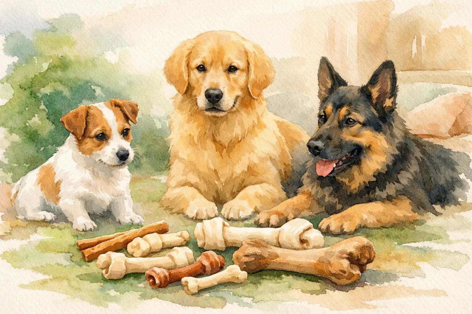Guide til tyggeben efter størrelse til din hund