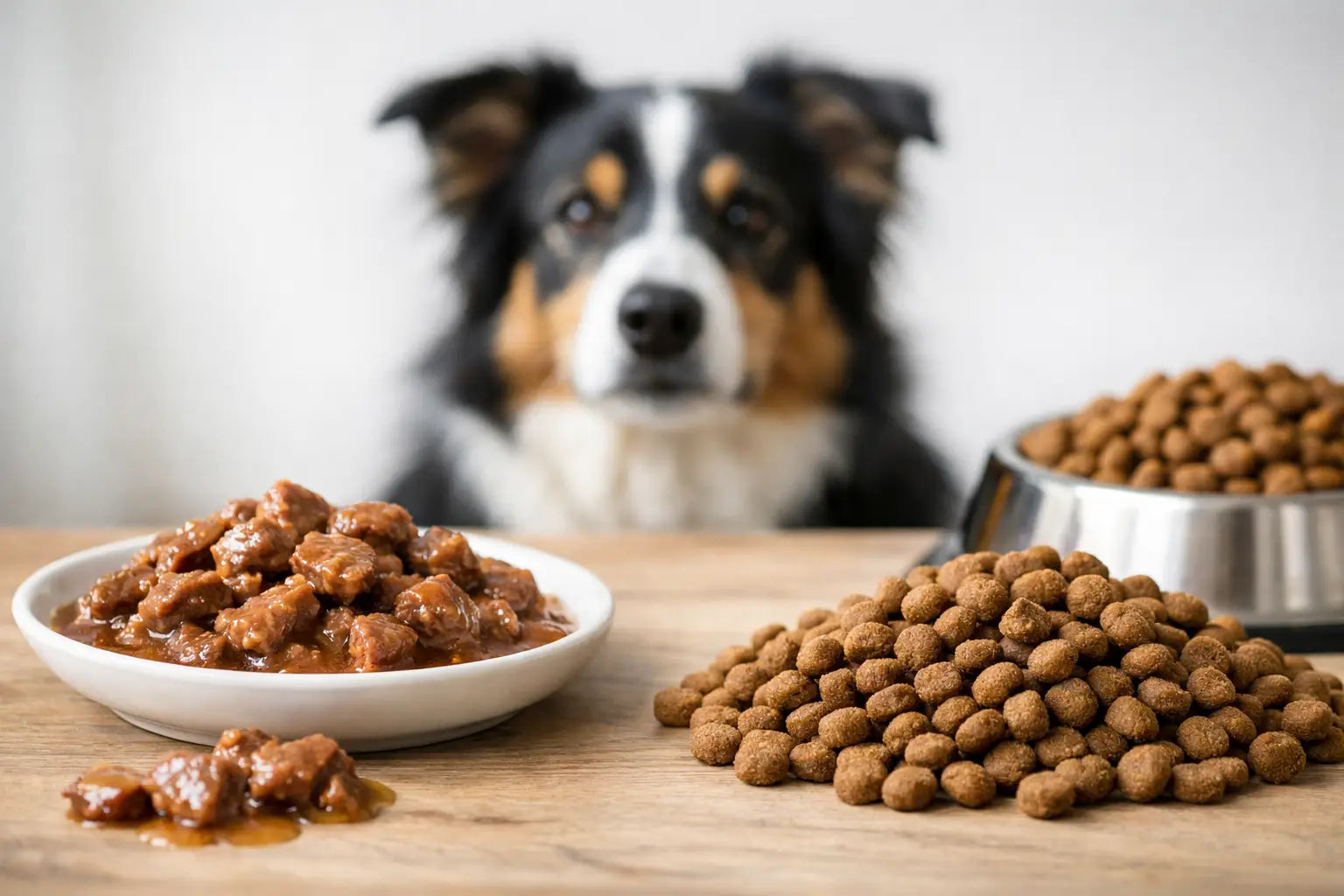Vådfoder versus tørfoder til hund