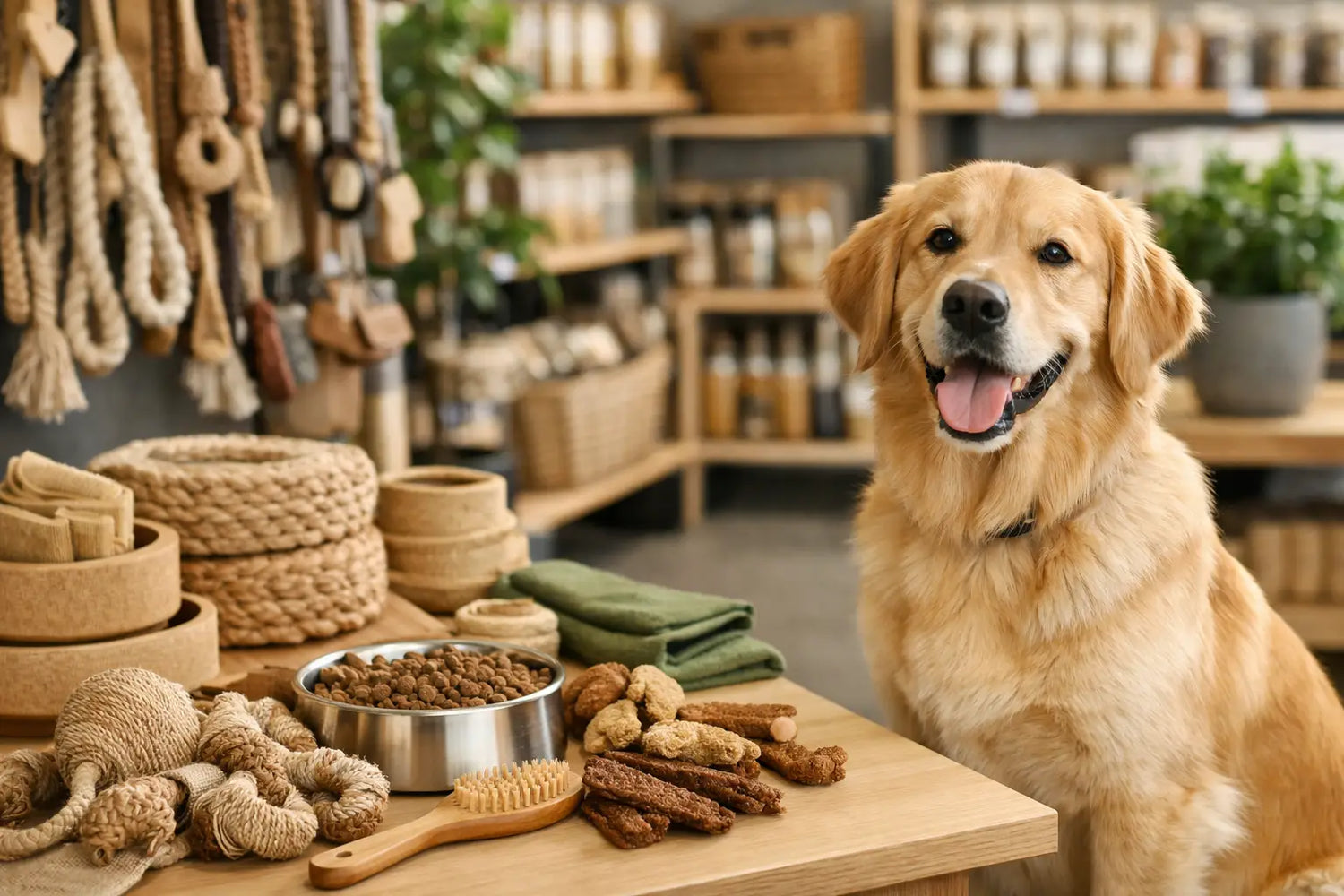 Dyrebutik med bæredygtigt udvalg til hunde