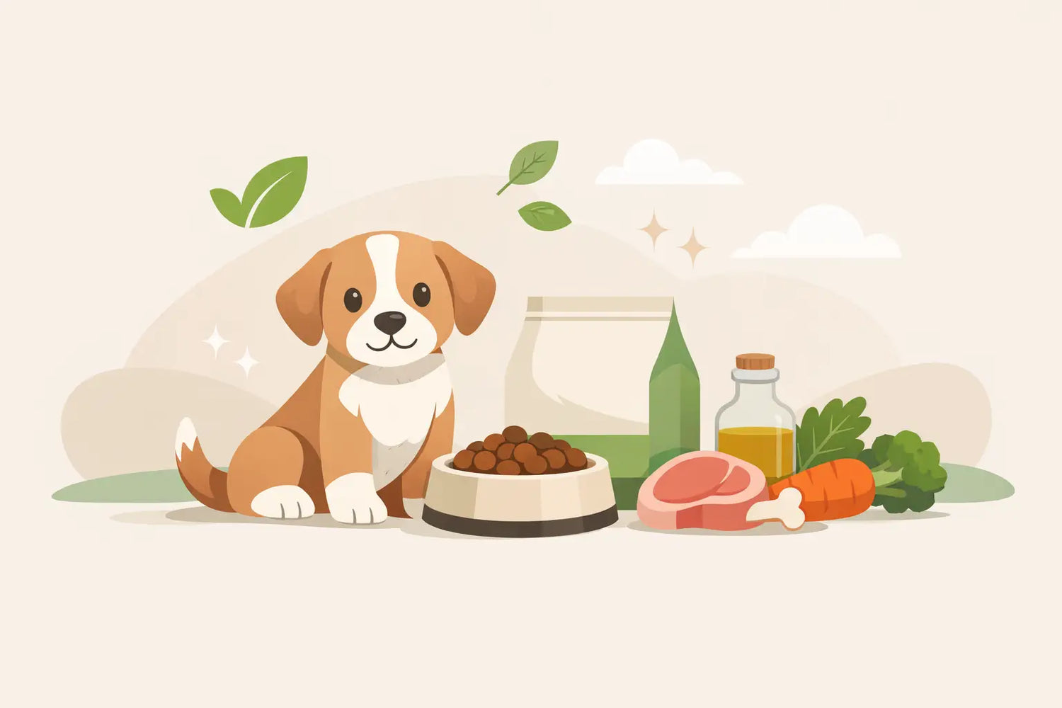 Hvalpefoder uden unødvendige tilsætningsstoffer