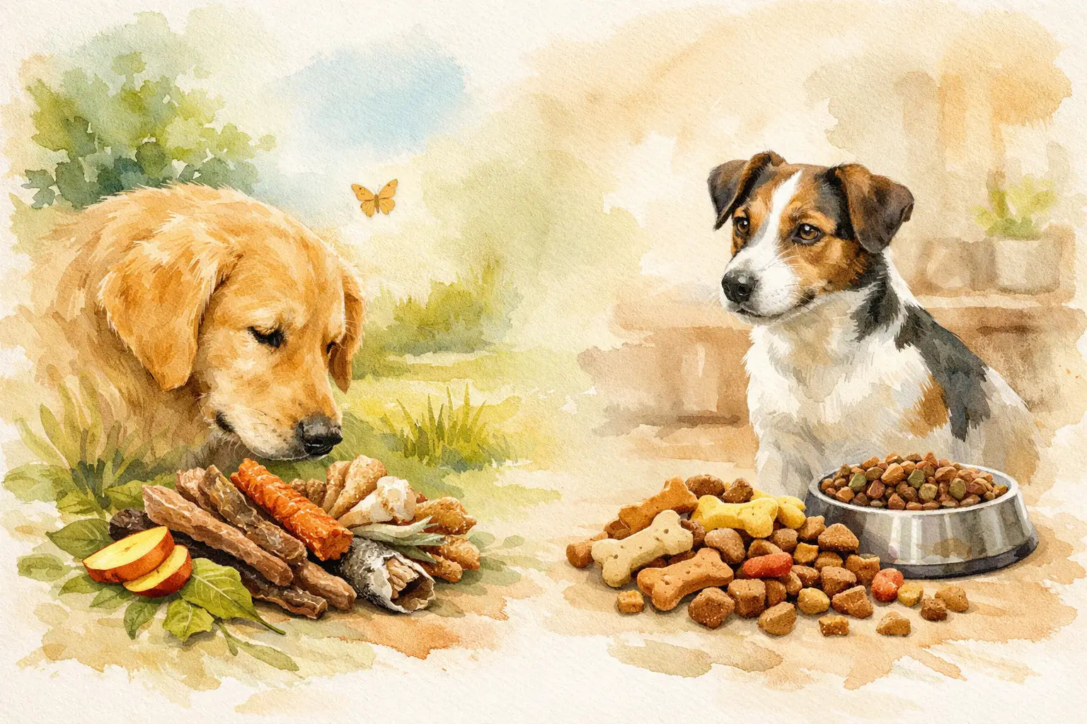 Natursnacks vs almindelige hundesnacks til hunde
