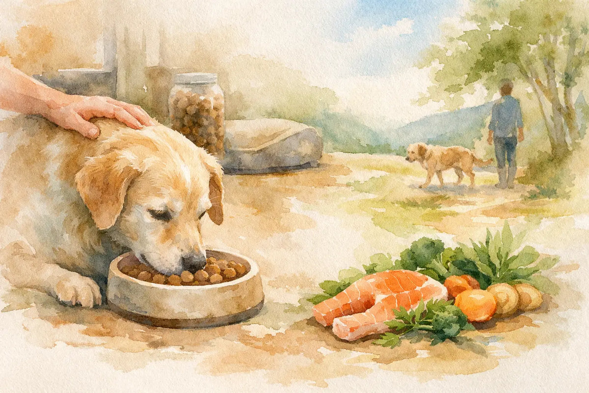 Eksempel på foder til sensitiv hund med omtanke