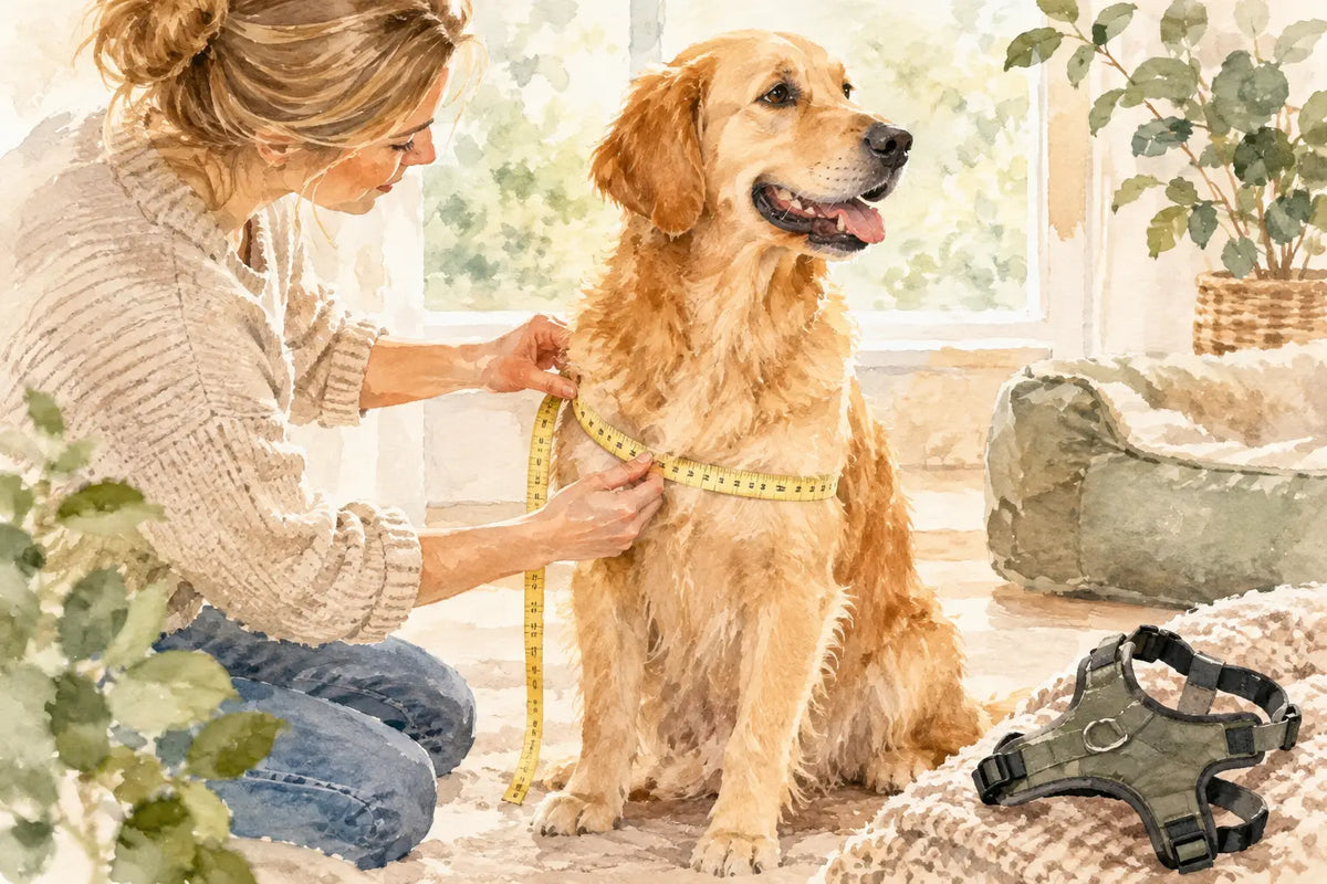 Sådan måler du en hundesele korrekt