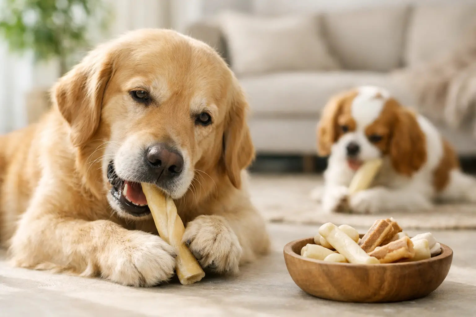 Hvad er et skånsomt tyggeben til hunde?