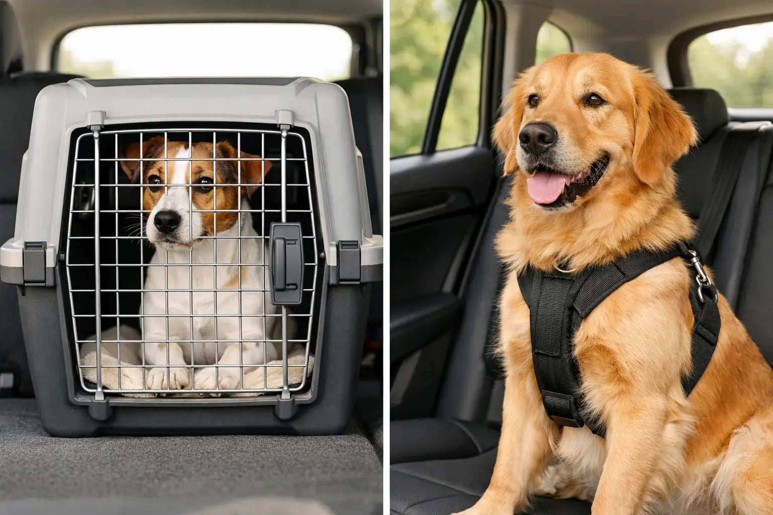 Bur eller sikkerhedssele hund - hvad er bedst?
