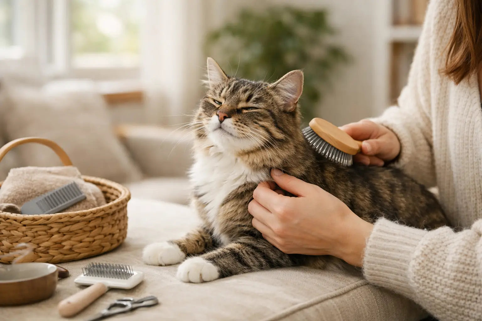 Katte med bedre pelspleje i hverdagen