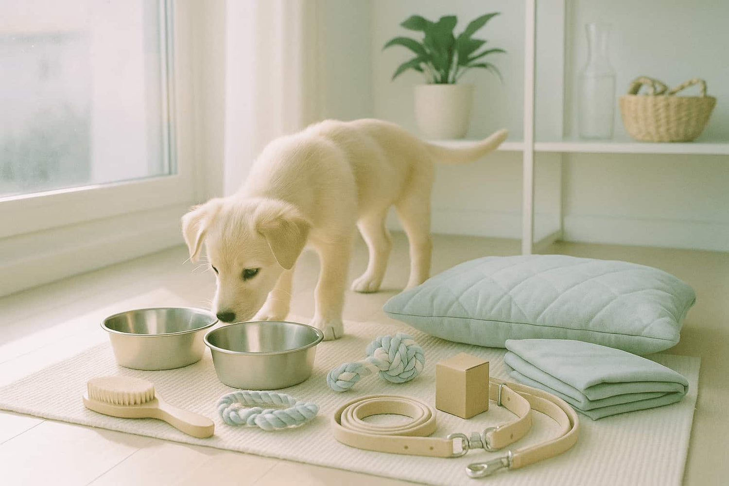 Hvalpeudstyr med omtanke: bæredygtig startpakke til nye hundeejere