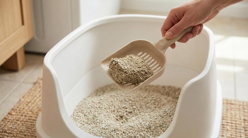 Miljøvenligt kattegrus: sådan vælger du klumpende, støvfrit og bæredygtigt