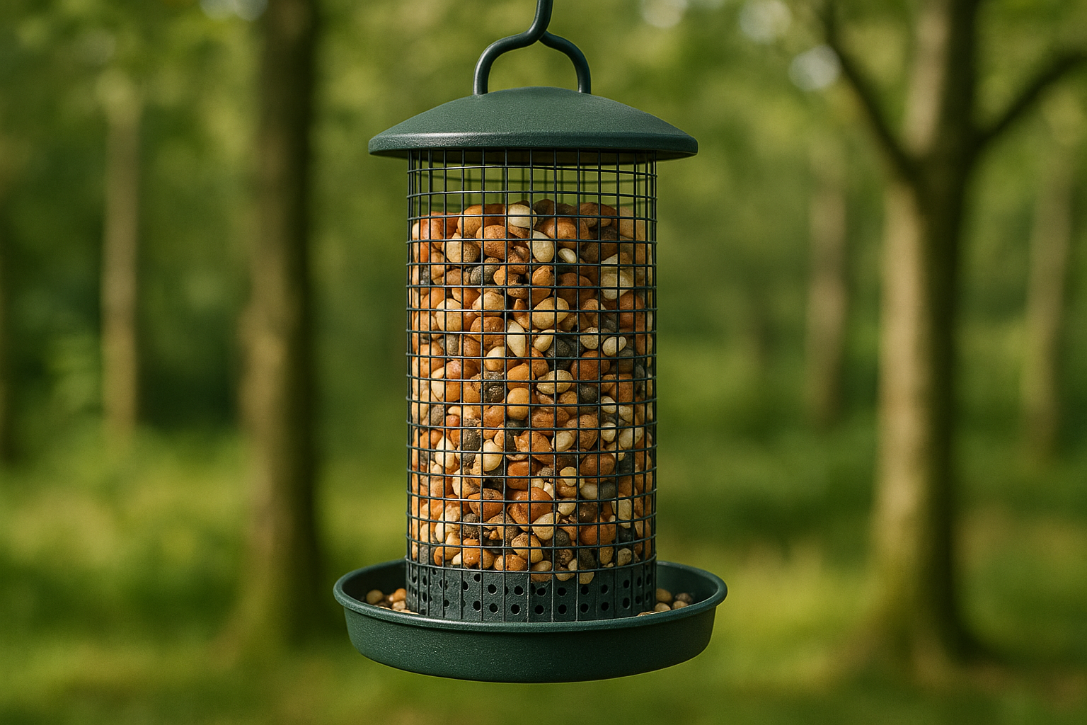 Foderautomat til nødder - FjeldgaardShop.dk