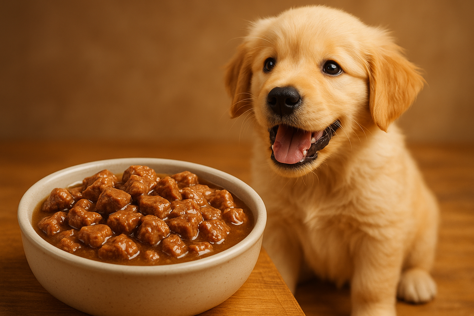 Vådfoder til hvalpe