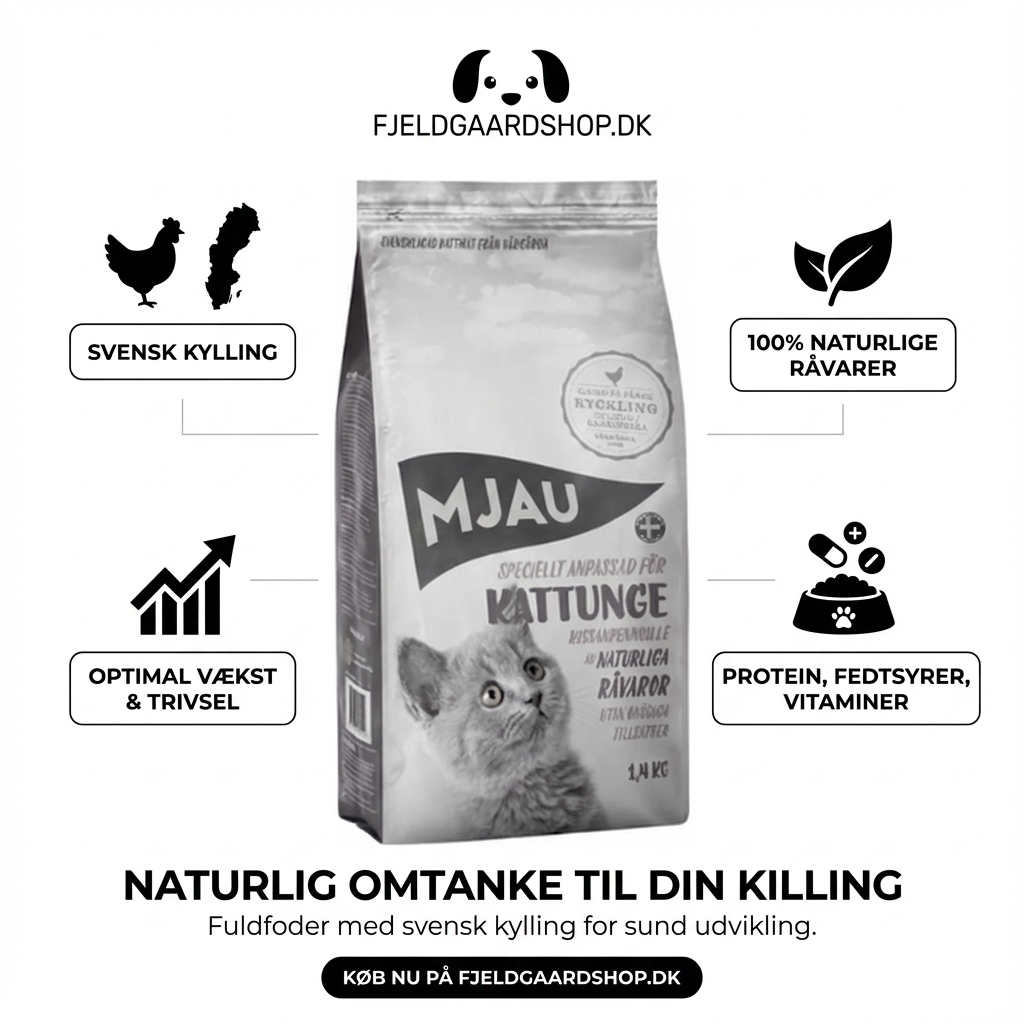 Kattemad - Mjau Kattunge killingefoder 1,4 kg.