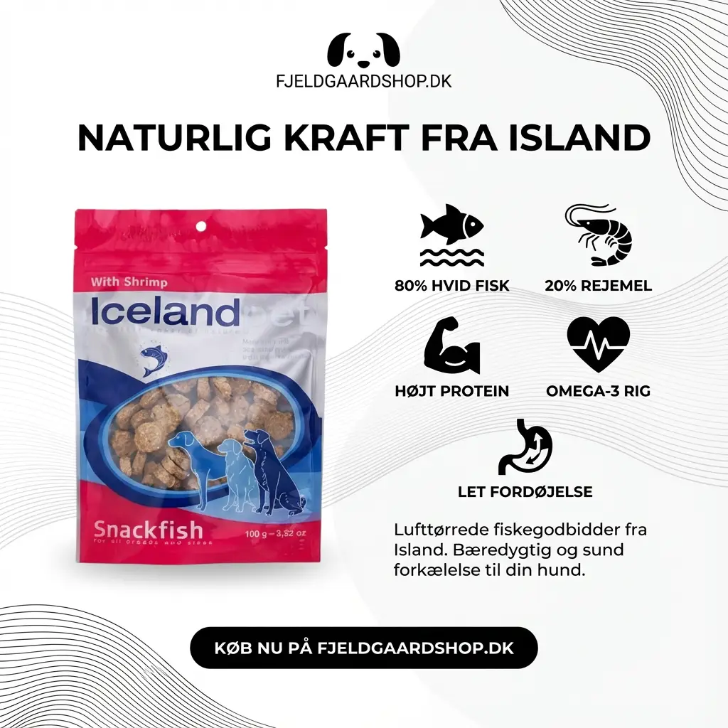 Iceland Pet Treats Dog – Shrimp/Reje 100 gr. by Iceland Pet