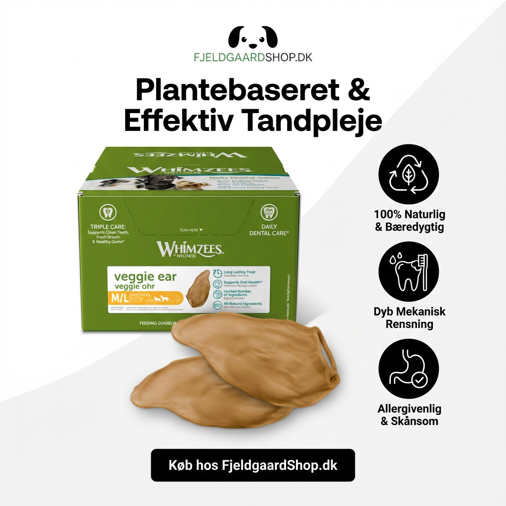 Whimzees Veggie Ear til medium/Large 1 stk.