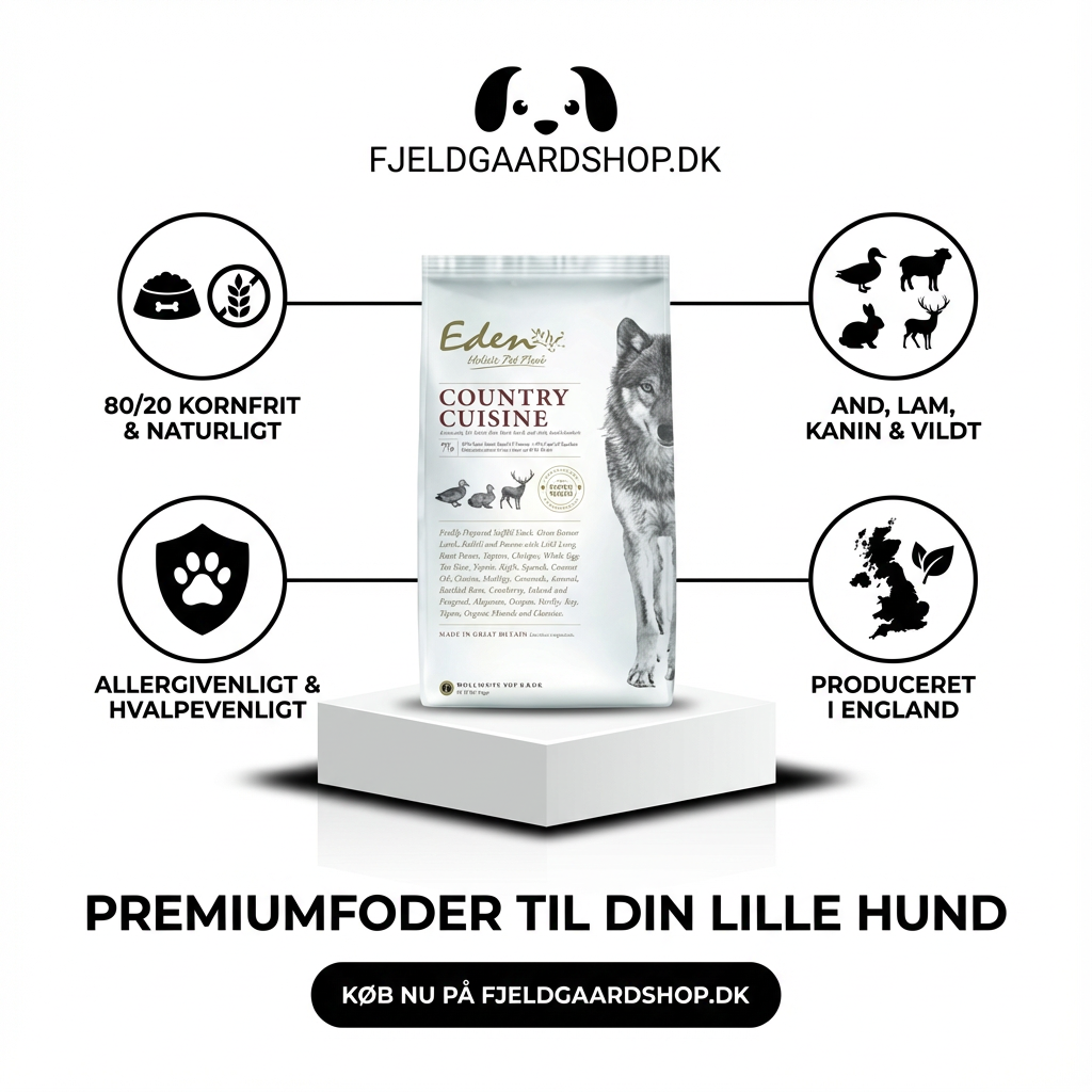 EDEN Country Cuisine Small Breed 2 kg – 80/20 kornfrit premiumfoder