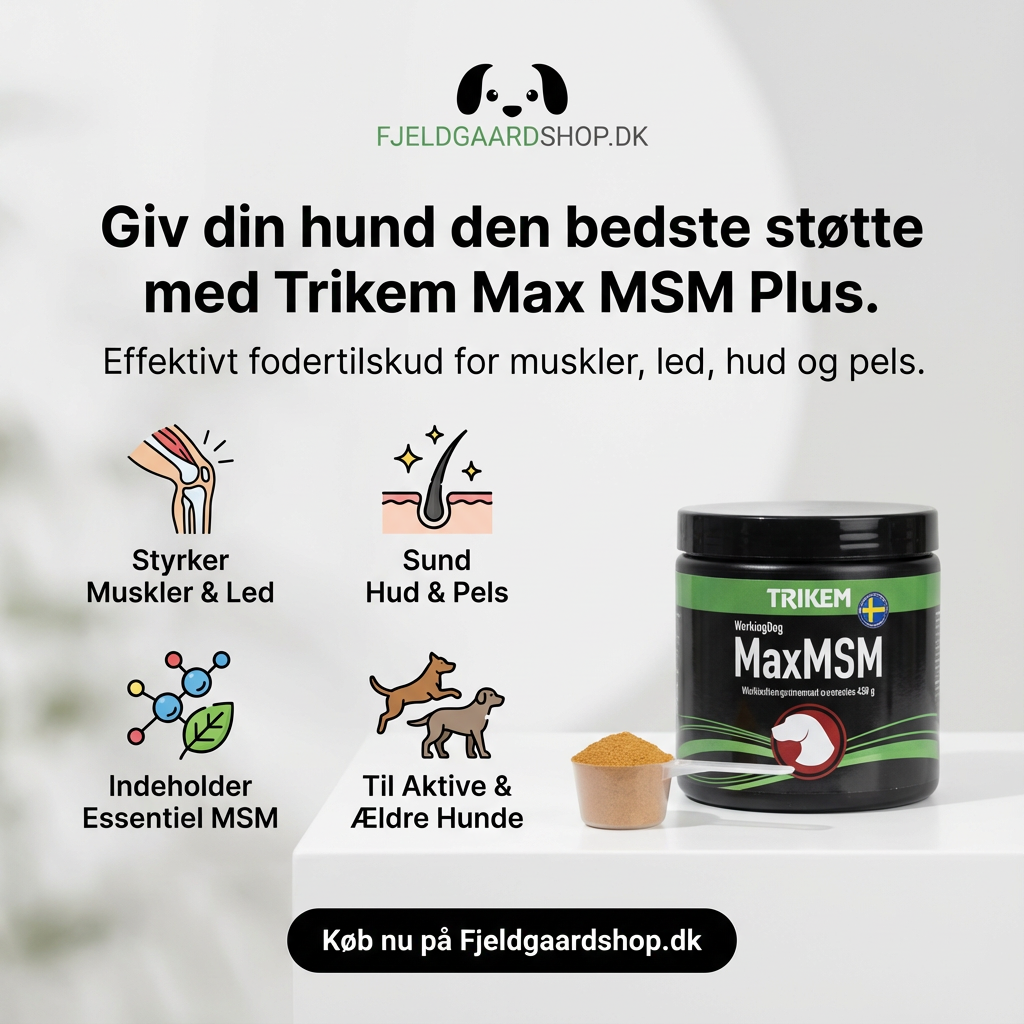 Trikem WorkingDog Max MSM Plus 450 g (EU) – Muskel-, Led- &amp; Pelsstøtte til Hunde