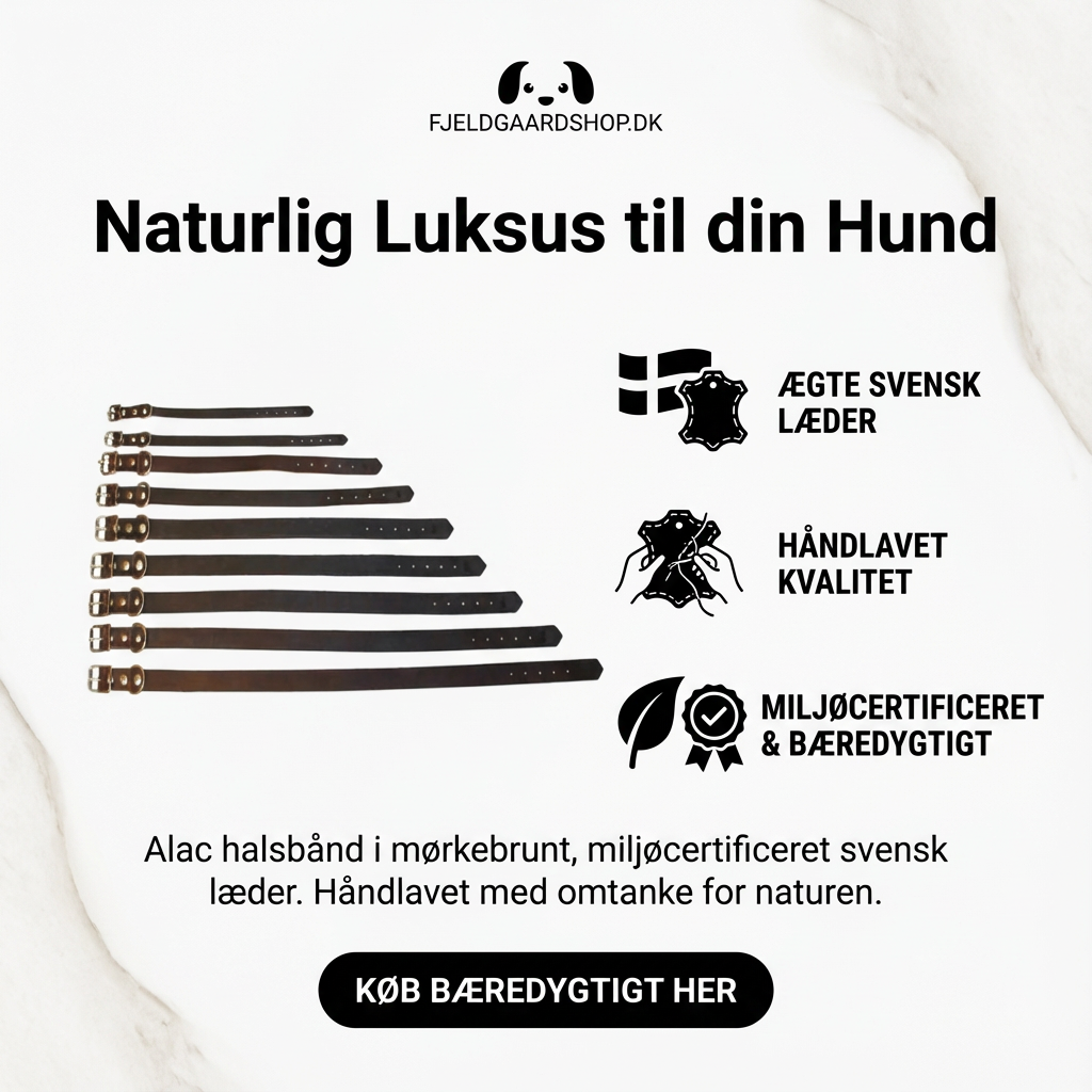 Alac Håndlavet Læder halsbånd - Mørkebrun