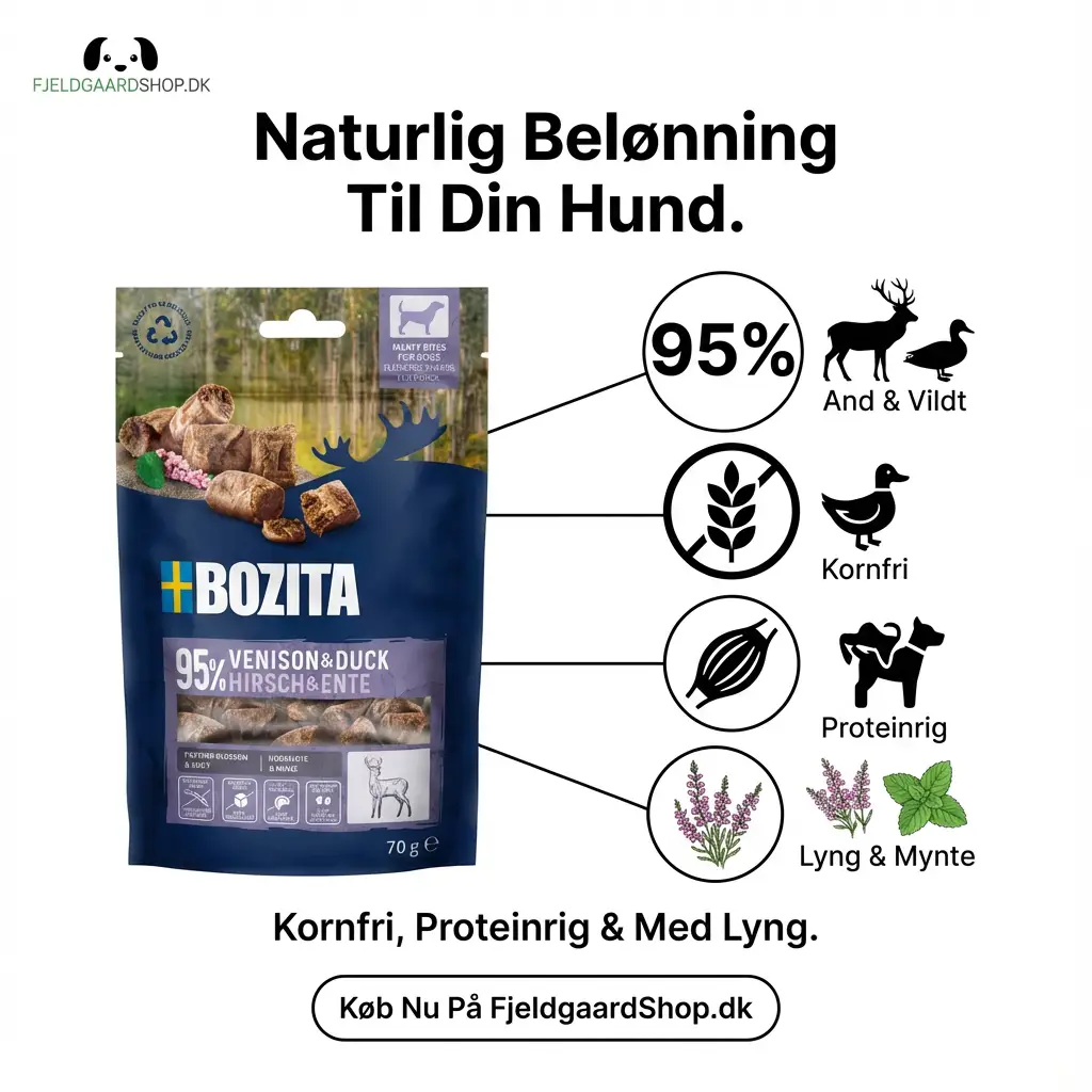 Bozita Snacks Meaty Bites med vildtkød & and 70 gr. by Bozita
