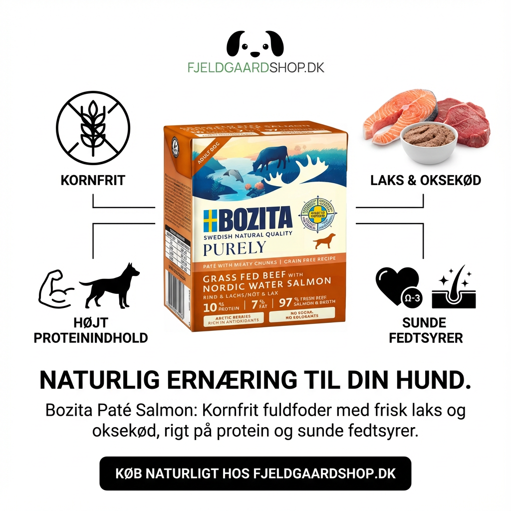 Bozita Purely Pate med okse og laks 370 gr. Kornfri