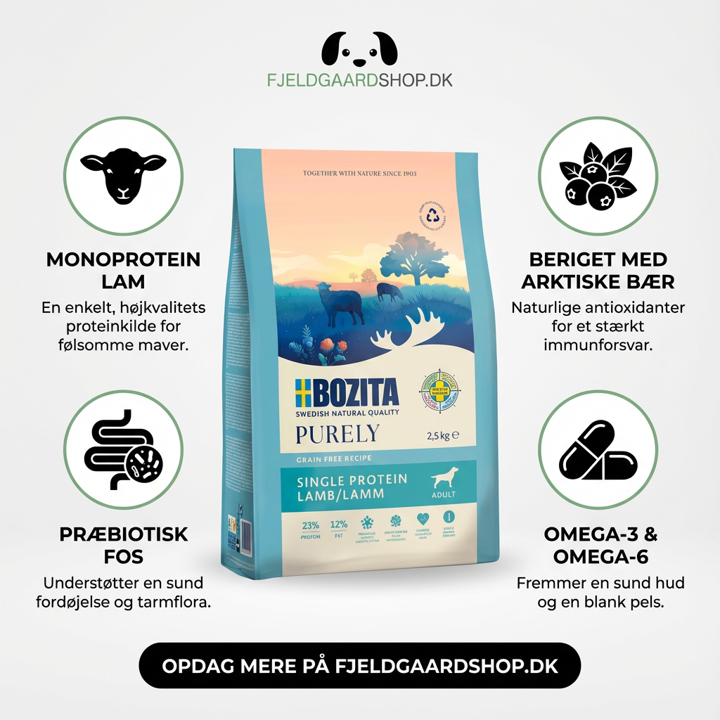 Bozita Purely Adult Lamb - Kornfrit og Monoprotein