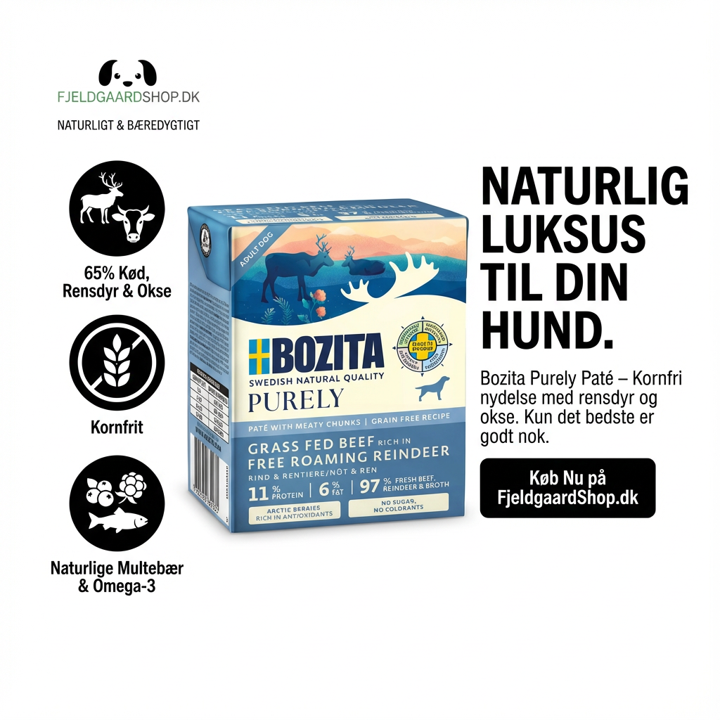 Bozita Purely Pate med Okse og Rensdyr 370 gr. Kornfri