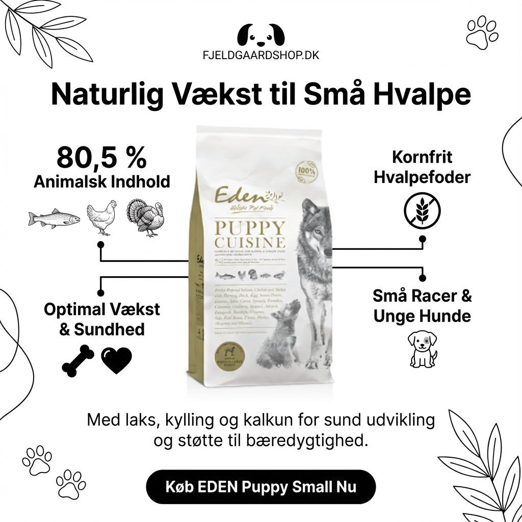 EDEN Puppy Small - Kornfrit Hvalpefoder til Små Racer