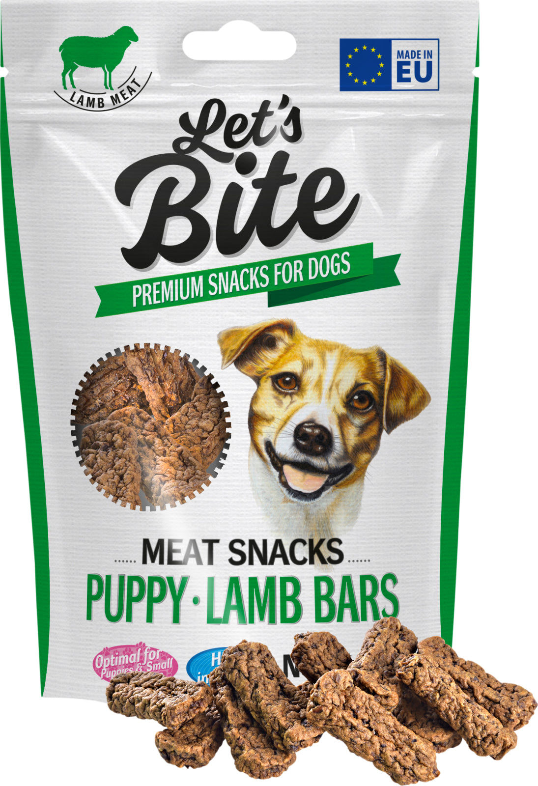 Lets Bite Meat Snacks - PUPPY Lamb  - 80 gr.