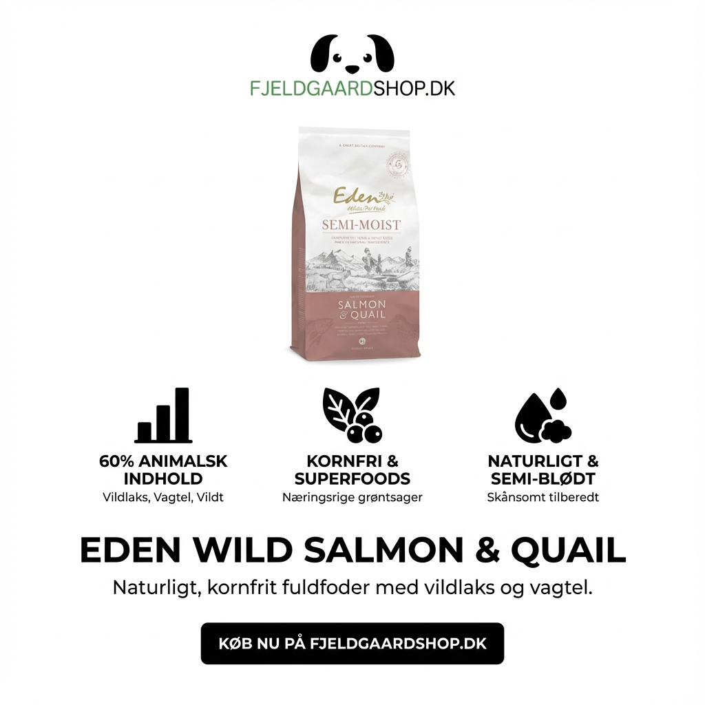 EDEN Wild Salmon & Quail 2 kg. Semi Moist, kornfri