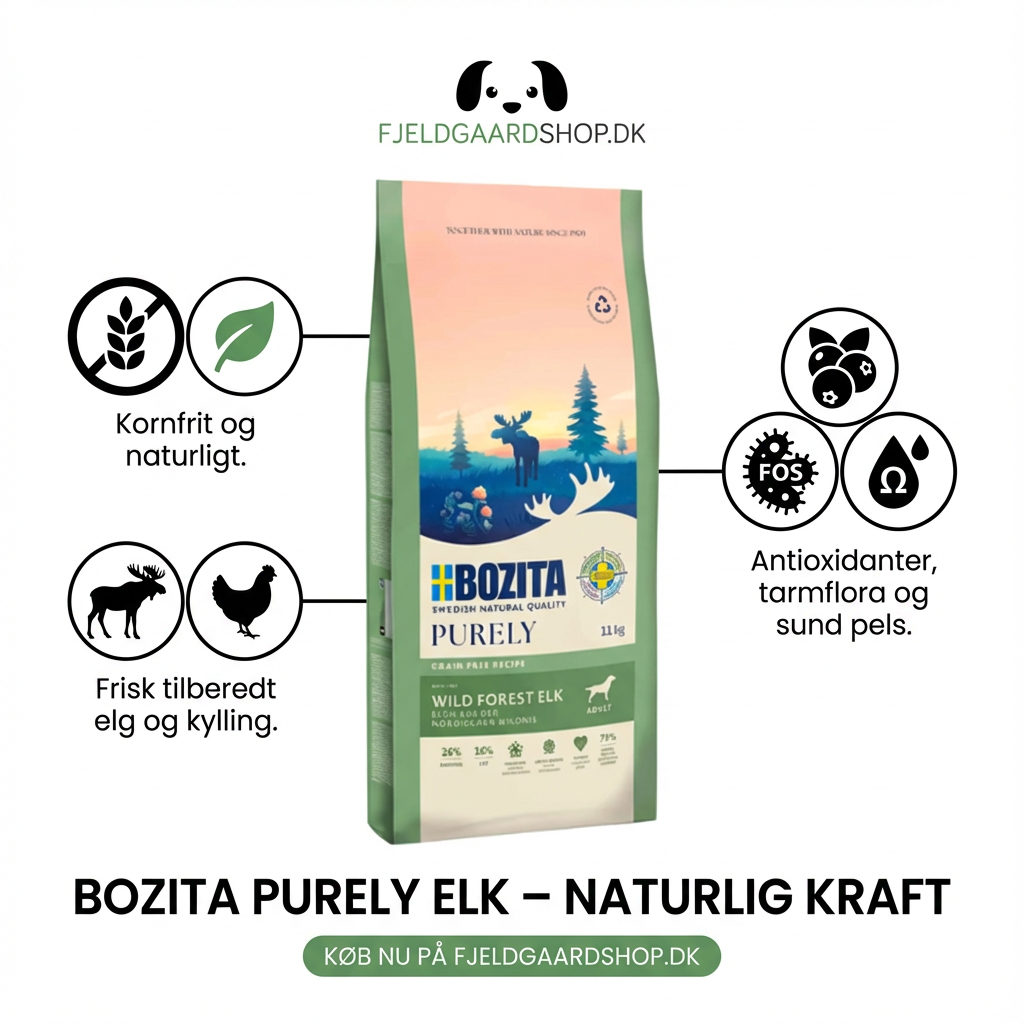 Bozita Elk Hundefoder - Kornfrit & Naturligt med Elg