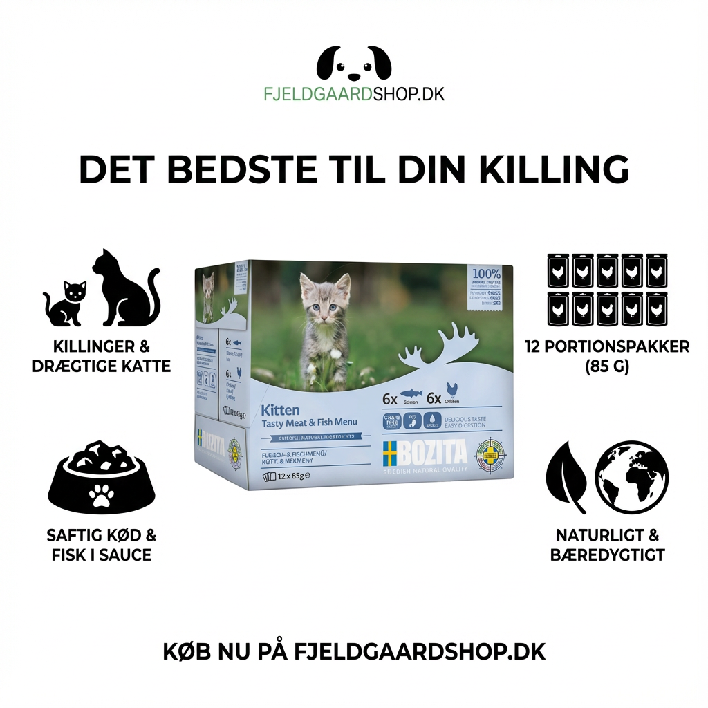 Bozita til Killinger – Kød & Fisk i Sauce Multibox 1,02 kg.