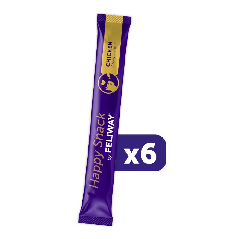 Beroligende kattegodbid – Feliway Happy Snack Kylling 6 stk. - FjeldgaardShop.dk Kattegodbidder Feliway
