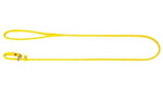 Waudog rundsyet læder udstillingsline, 135cm/6mm. Gul by Wauwdog