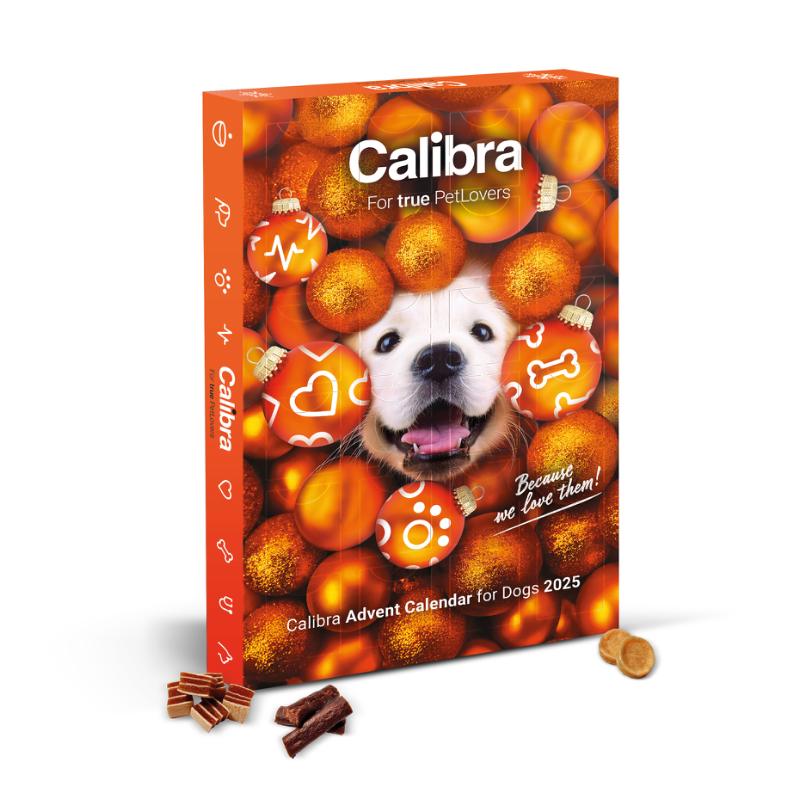 Calibra julekalender til hund 2025 (EU) - FjeldgaardShop.dk Godbidder & snacks til hunde Calibra