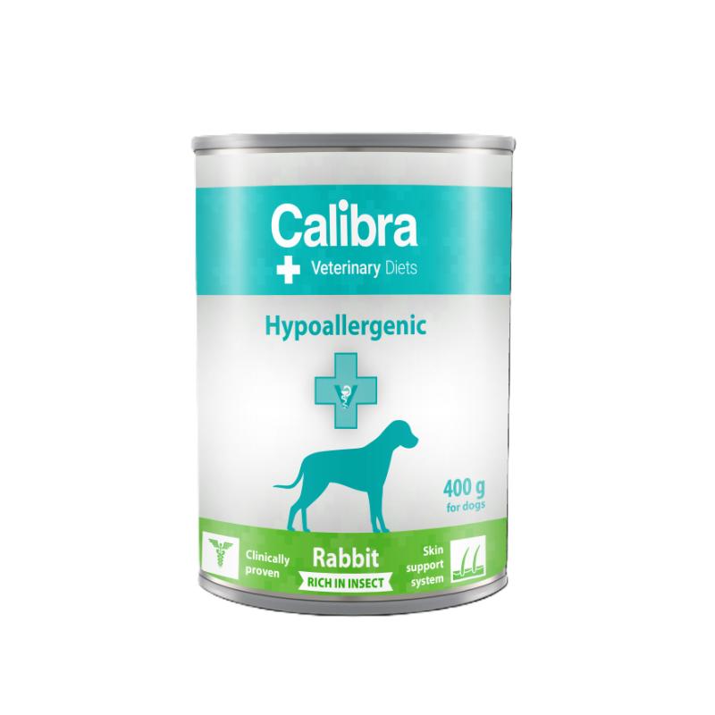 Calibra VD Dog can Hypoallergenic Rabbit&Insect 400 gr. - FjeldgaardShop.dk
