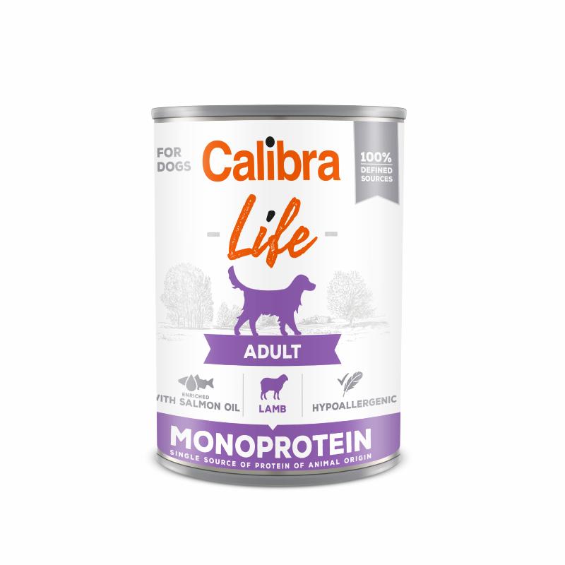 Calibra Dog Vådfoder - Adult Monoprotein med Lam 400 gr. - FjeldgaardShop.dk