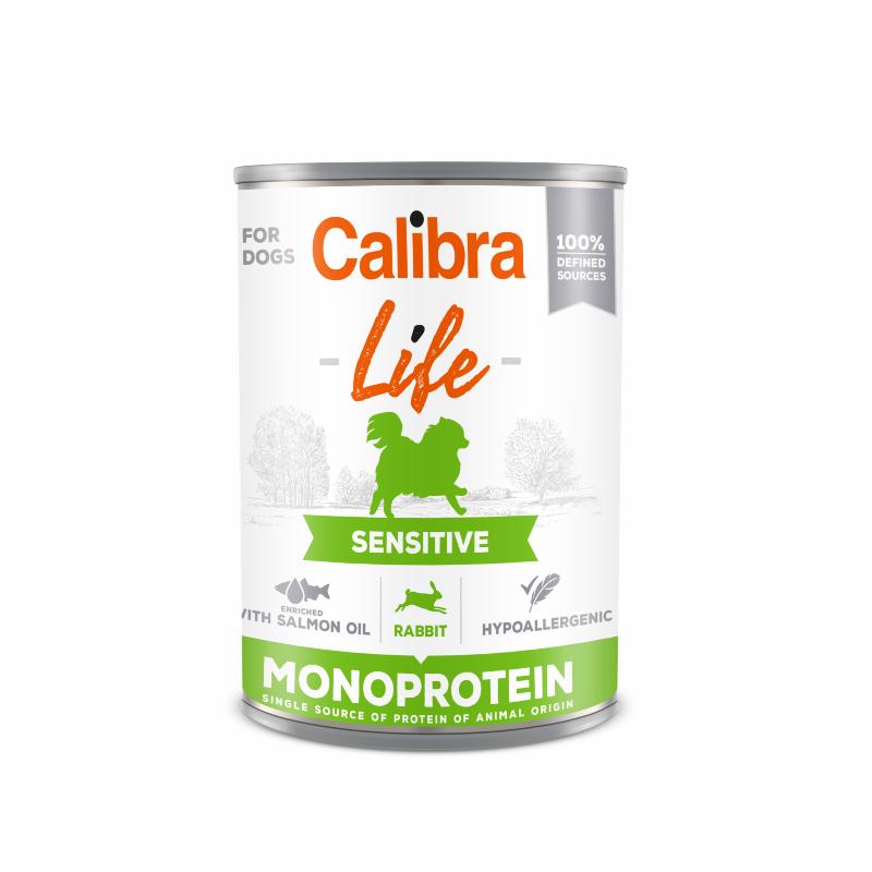 Calibra Dog Sensitive monoprotein Rabbit 400 gr. - FjeldgaardShop.dk
