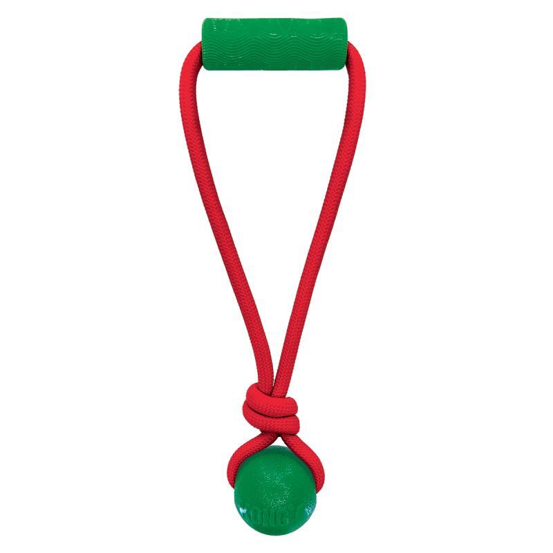 KONG Holiday Jaxx Brights Tug w/Ball