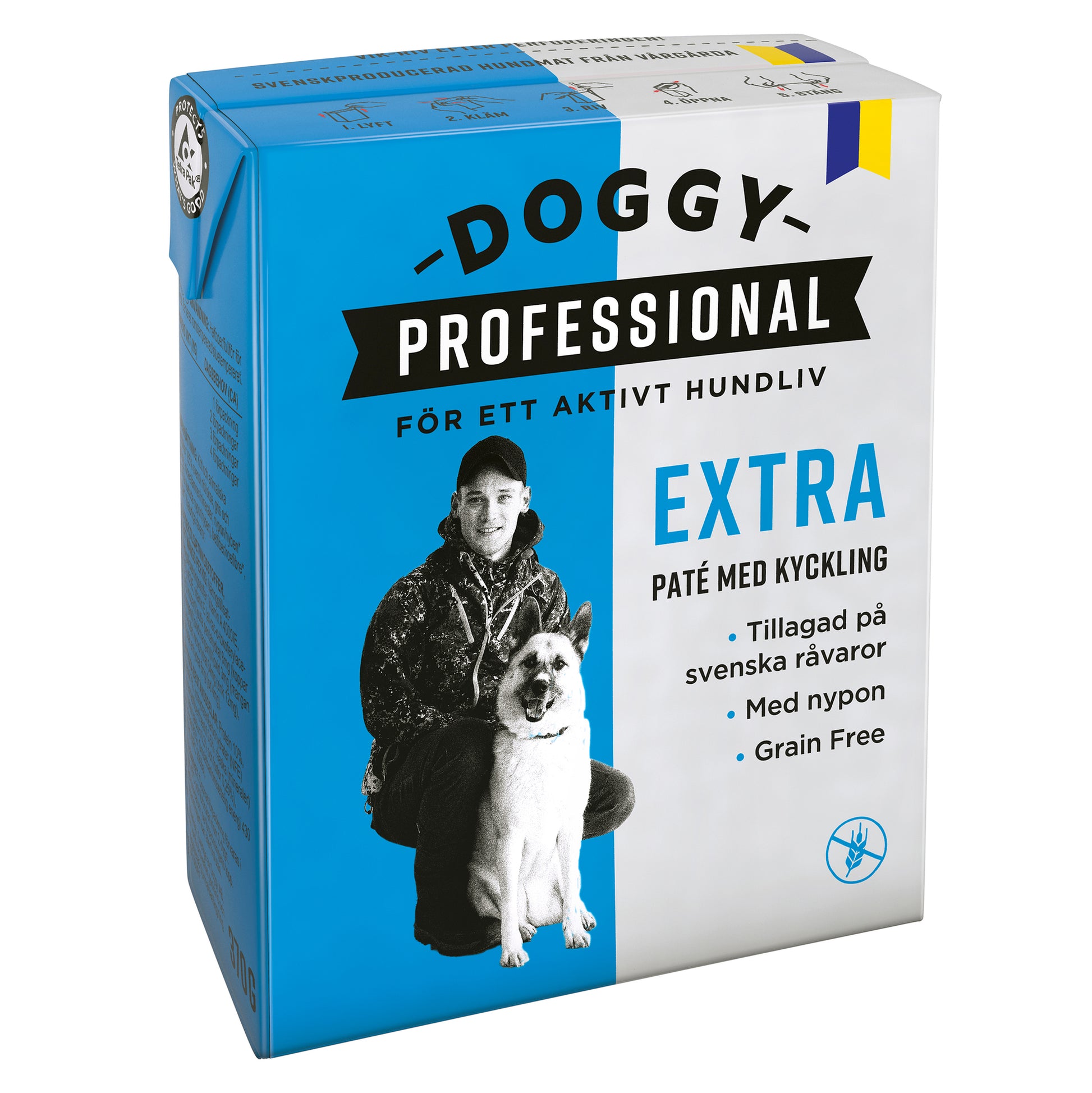 Vådfoder - Doggy Professional Extra Paté med Kylling til hund 370 gr. - FjeldgaardShop.dk Vådfoder/dåsefoder til hunde Doggy