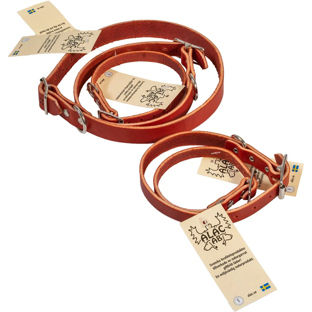 Alac Håndlavet Læder halsbånd - Brun
