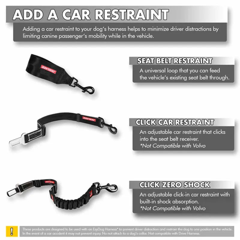 EzyDog X-Link™ Hundesele – Sort (UDGÅR) - FjeldgaardShop.dk Transport tilbehør Ezydog