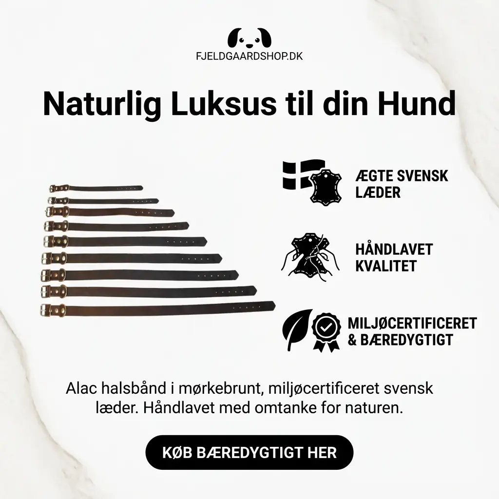 Alac Håndlavet Læder halsbånd - Mørkebrun by Alac