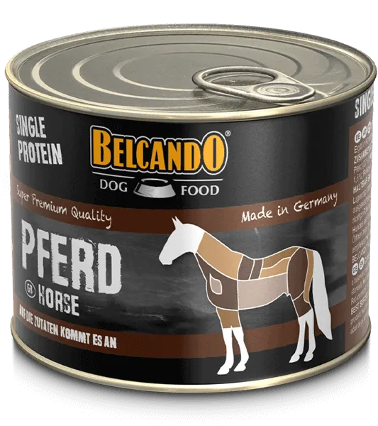 Vådfoder - Belcando Pure Horse. Kornfri - FjeldgaardShop.dk Vådfoder/dåsefoder til hunde Belcando