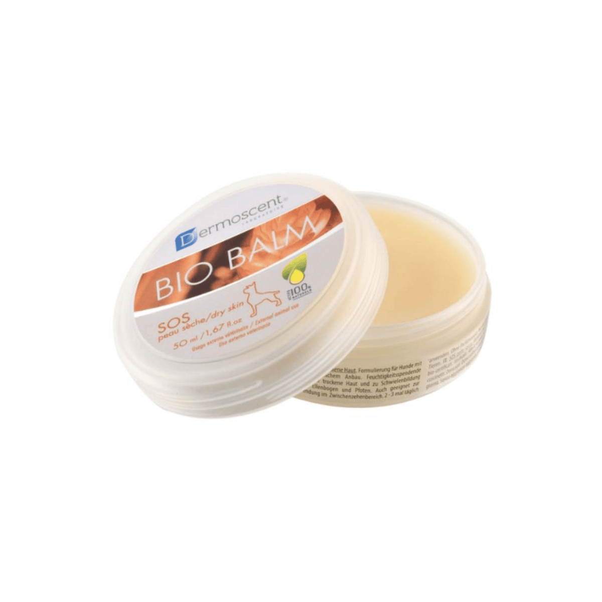 Dermoscent BIO BALM til tørre hundepoter næse og ru hud