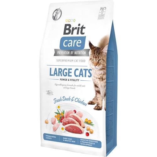 Brit Care Cat Grain Free Large cats Power+Vitality UDGÅR