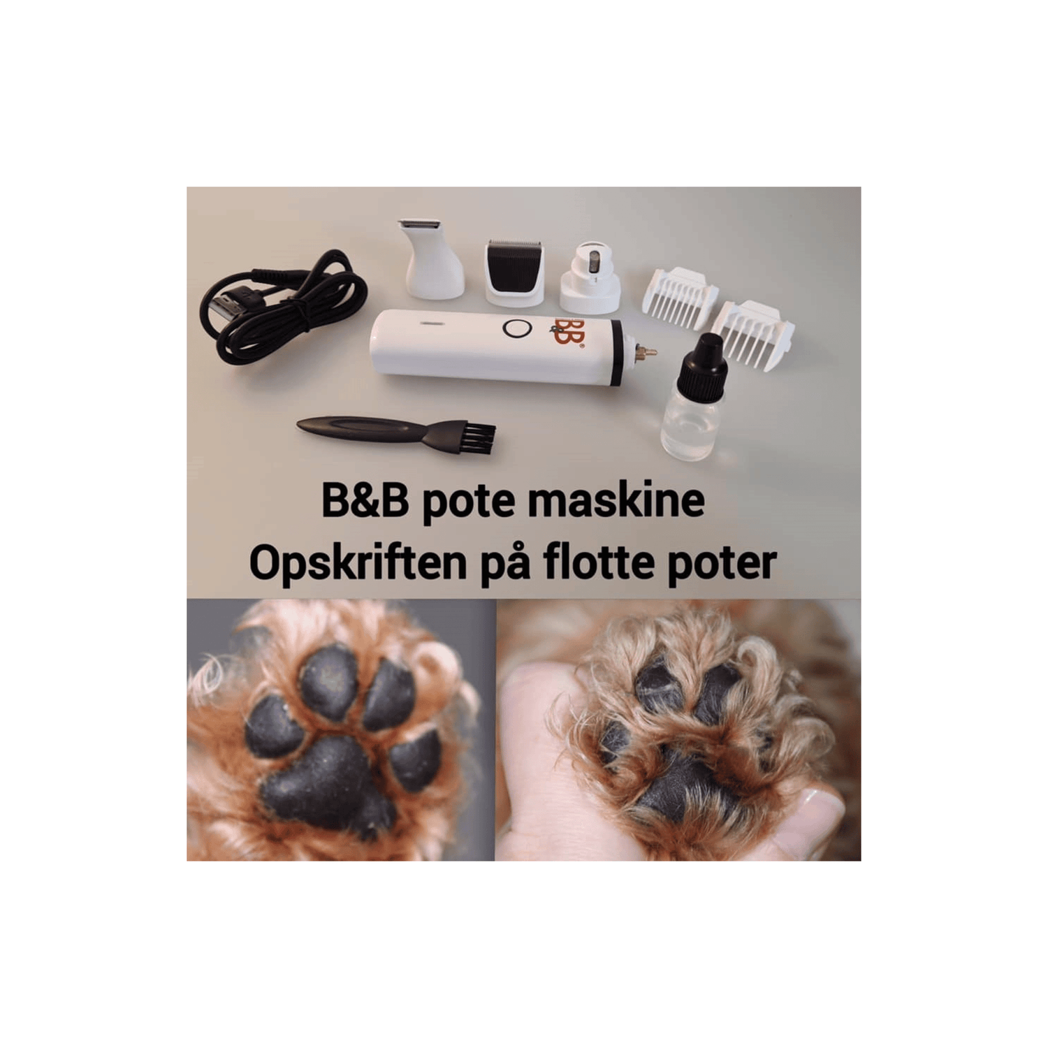 B&B Pote klippemaskine 2i1