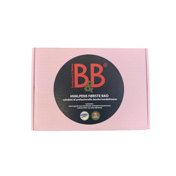 B&B Hvalpens første bad (EU) - FjeldgaardShop.dk Hvalpeshampoo B&B