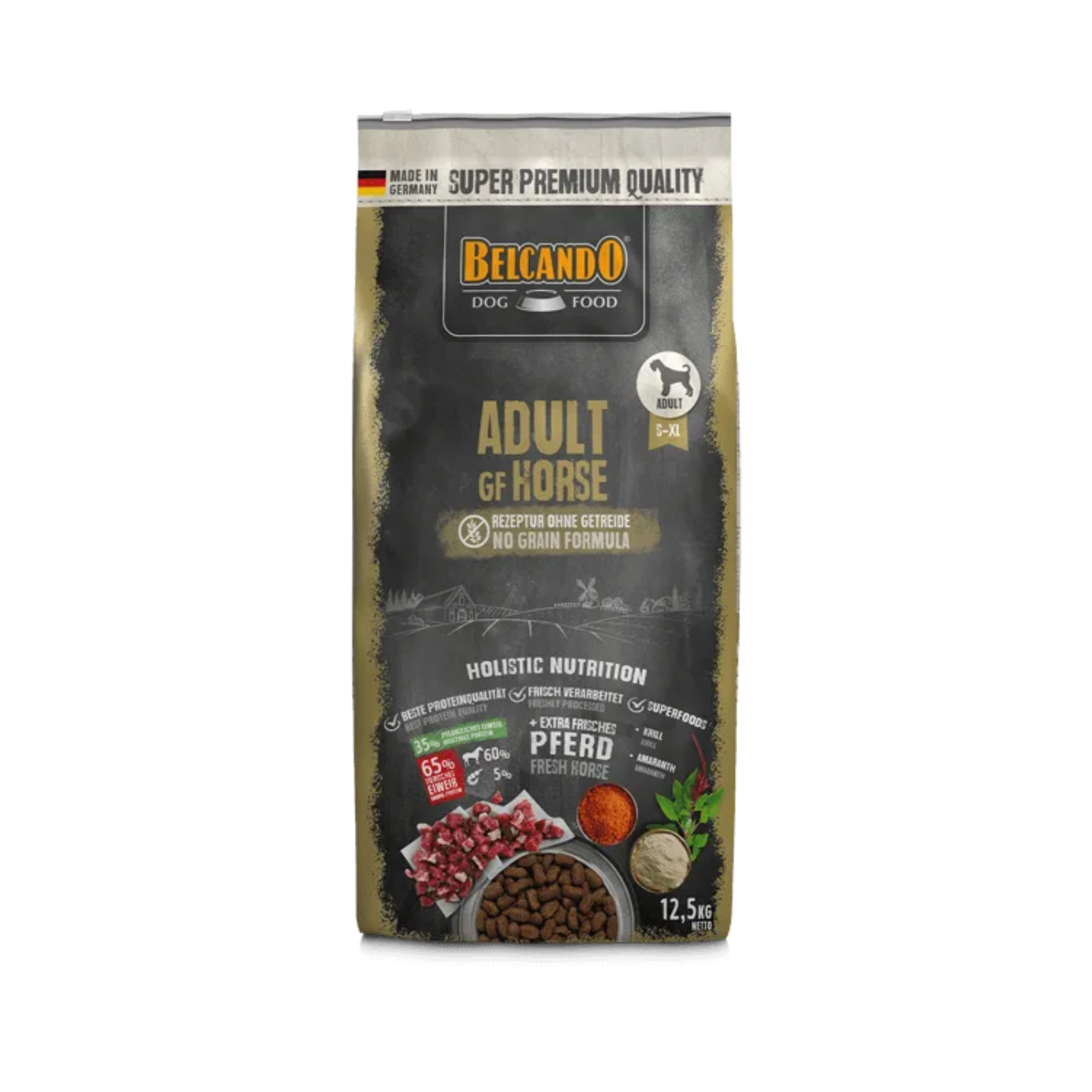 Belcando Adult Kornfrit hundefoder med hest