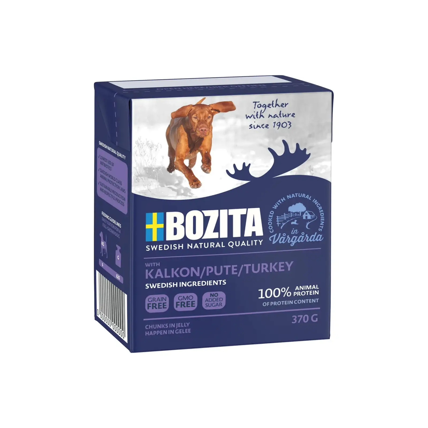 Bozita Dog Naturals Kalkun i gelé 370 gr. by Bozita