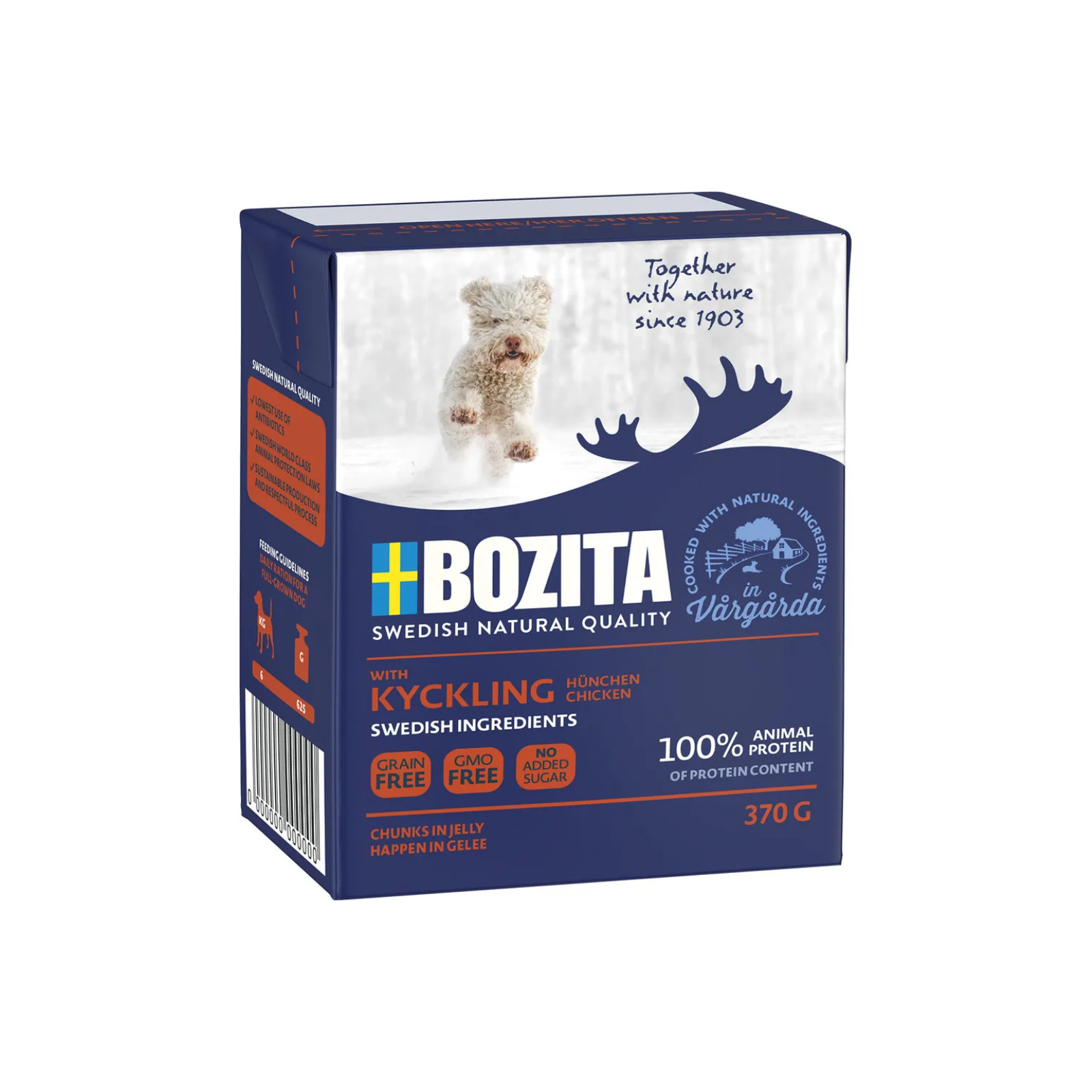 Bozita Naturals Dog - Tender Kylling 370 gr (Gelé) Kornfri