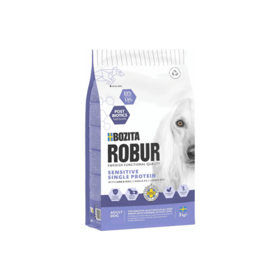 Bozita Robur Adult Sensitive Single Protein Lamb hvedefrit hundefoder med lam