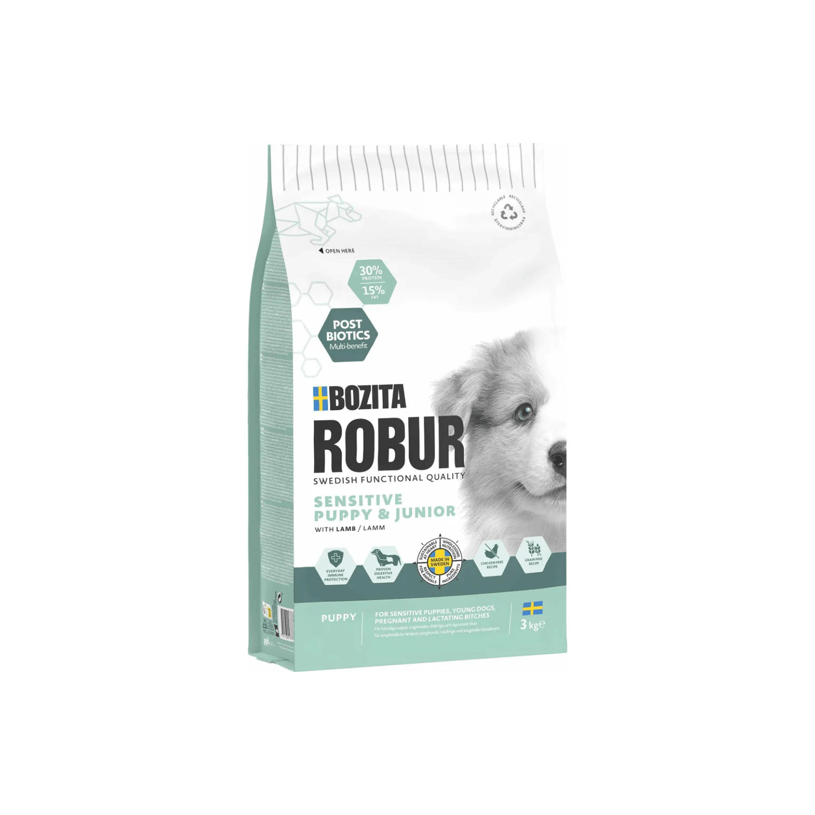 Bozita Robur Sensitive Grain Free Puppy - FjeldgaardShop.dk